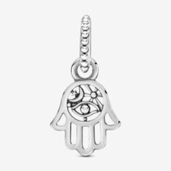 Pandora Protective Hamsa Hand Dangle Charm - Picture 3 of 4